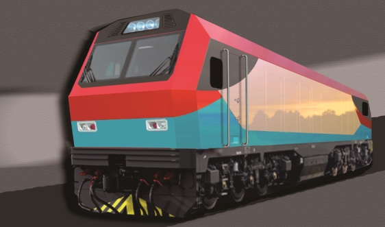 Locomotora diésel de modelo DF8BJ